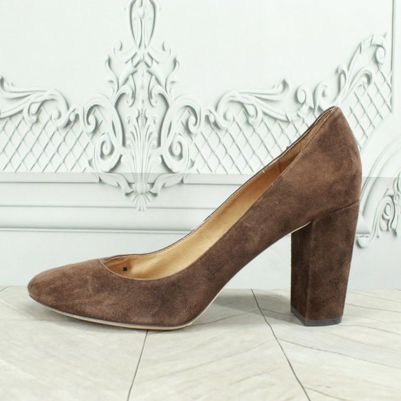 Corso Como Shoes - CORSO COMO Brown Suede Closed Toe High Heel Pumps Shoes Size 9.5 M